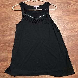 Black tank top